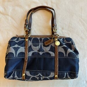 Vintage Y2K COAH DENIM satchel shoulder handbag